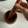 Small wood mortar Image 2