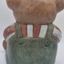Two woodenc teddy bears Image 6