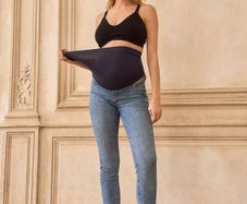 Brand new with tags Size UK10 Seraphine Blue Tall Premium Organic Overbump Maternity Skinny Jeans