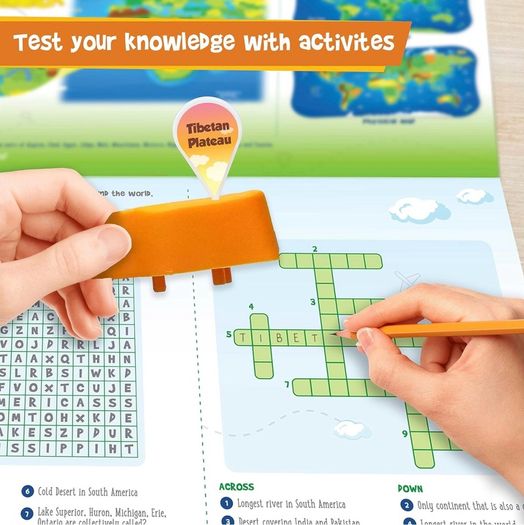 Imagimake Mapology Physical Features of World - 3D World Puzzle & Jigsaw for Kids