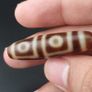 Anitque Himalayan 4 Eyes Tibetan Agate Bead Amulet Image 8