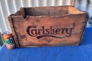 Vintage wooden Carlsberg crate