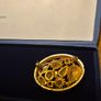 1950s - 1980s Vintage Sphinx Gold Tone Brooch Large Multi Stone Design Jewellery Statement Piece Image 10