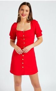 Dunnes Savida Red Mini Dress
