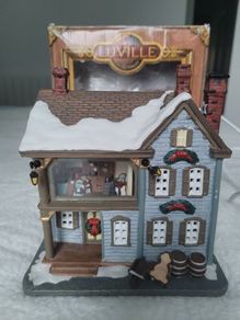 Bridbury Antique Shop - Hand Painted Porcelain House with Lighting