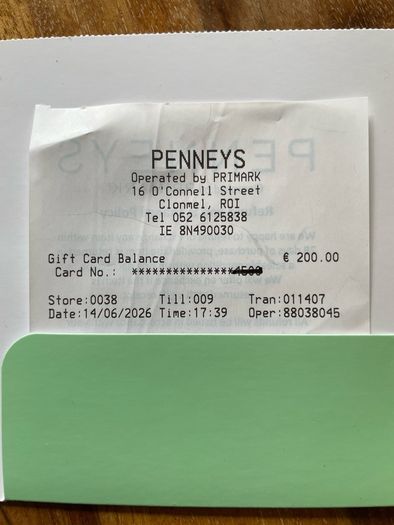 Penneys Voucher