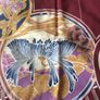 Davinci wine coloured vintage scarf Image 4