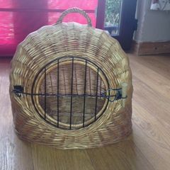 Wicker Cat Basket Carrier