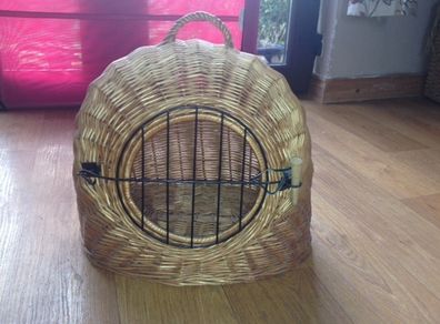 Wicker Cat Basket Carrier