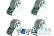 4 x Rubber Castor Dolly Wheels