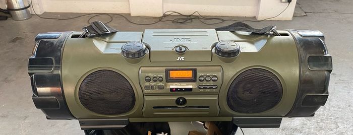 Vintage Dark Green JVC Boombox CD System RV-B90AG