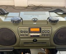 Vintage Dark Green JVC Boombox CD System RV-B90AG