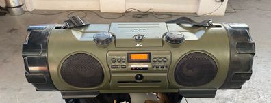 Vintage Dark Green JVC Boombox CD System RV-B90AG