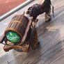 Ceramic heavy horse & carriage with carlsberg advertisement . Image 2