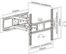 Full Motion TV Bracket 32" - 55"