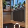LED Bathroom Mirror 70x100 Makeup Antifog Bluetooth Speakers 3 Color Temperature Image 8