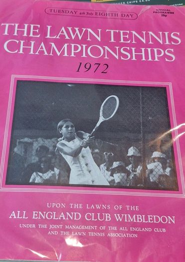 Wimbledon - Lawn Tennis Championships Programme - 1972 - Tuesday 4th July - Day 8