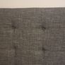 4ft 6 grey fabric double bed Image 2