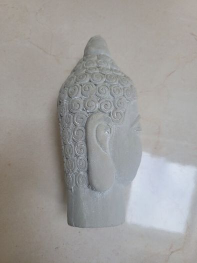 small concrete buddah decor piece