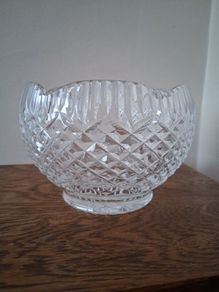 Crystal bowl sTc etched