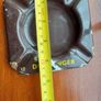 C & C Dry Ginger "ale" enamel metal ashtray ,dark brown,  very old vintage advertising ashtray, hard to come by ,collectors item,used condition  see pictures Image 6
