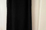 Long Black Crochet Dess