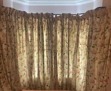 Pair of Laura Ashley lined curtains