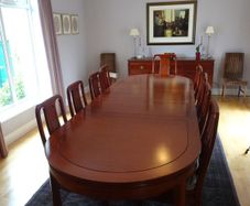 Asian Hard Wood (teak) Hand Made Dining table & 10 Chairs