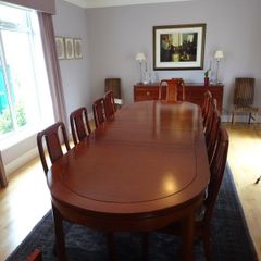Asian Hard Wood (teak) Hand Made Dining table & 10 Chairs