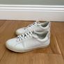 Veja White Leather Trainers Image 3