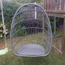 Foldable egg chair with cushion Image 3
