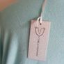 Carla Giannini Women's Angora Mix Top With Heart & Stars New With Tag Turquoise Image 6