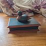 Vintage Rare FindSolid Wooden Jewellery/ Cigar/ Trinket Box Image 2