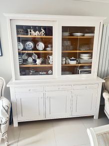 Beautiful large painted solid Oak kitchen unit