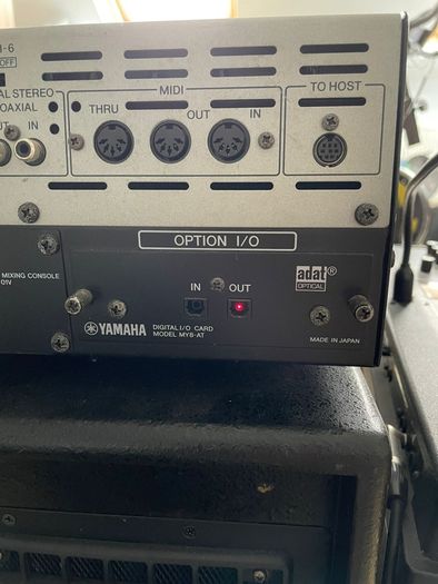 Yamaha 01v mixer with MY8 adat card