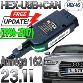 Hex-Interface Update 24.5.0 Vag Hex V2 ATMEGA162 Skoda VAG COM VW-AUDi FT232RQ VCDS VAGCOM Scanner Autocom Diagnostic Tester