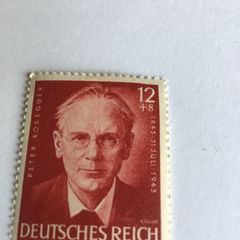 1943 German stamp - Peter Rosegger