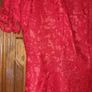 Ladies Red lacy Dress M & S Size 12 Image 2