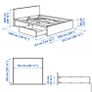 IKEA Malm Double Bed Black Image 3