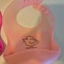 Pink silicone bibs Image 3