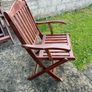 FREE- Hardwood Garden Chairs x 6 Image 3