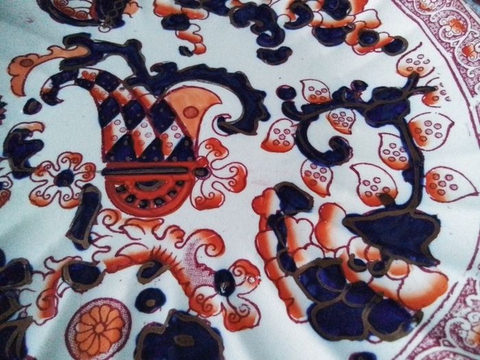 Antique Imari Indian Pattern Crown Devon