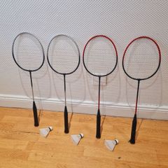badminton rackets x 4