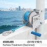4500 Pound Manual Winch With Nylon with Locking Function Hand Winch with 3 Gear Ratios For Yacht Boat Trailer etc Image 2