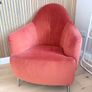 Armchair velvet Orange Image 3