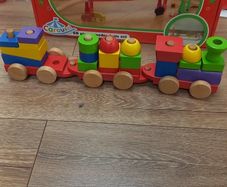 Carousel Wooden Train Set & Carousel Wooden Train