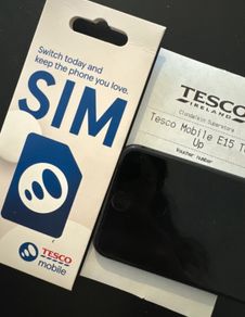 tesco sim and 15 euro credit