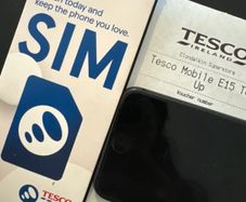 tesco sim and 15 euro credit