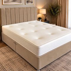 single bed and mattresses