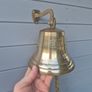 Antique Brass Hanging Wall Titanic Bell 1912  Hanging Nautical Wall Decor Image 4